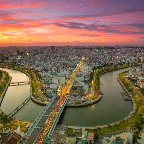 Ho Chi Minh City sunset Vietnam local tour operators