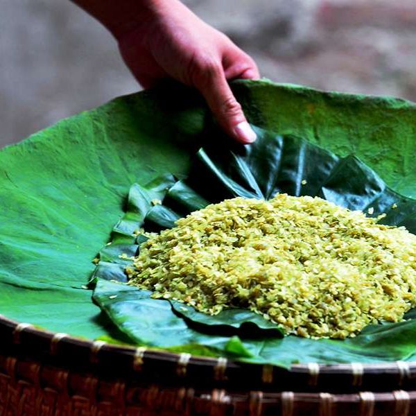Vietnamese Green Sticky Rice - Hanoi tours