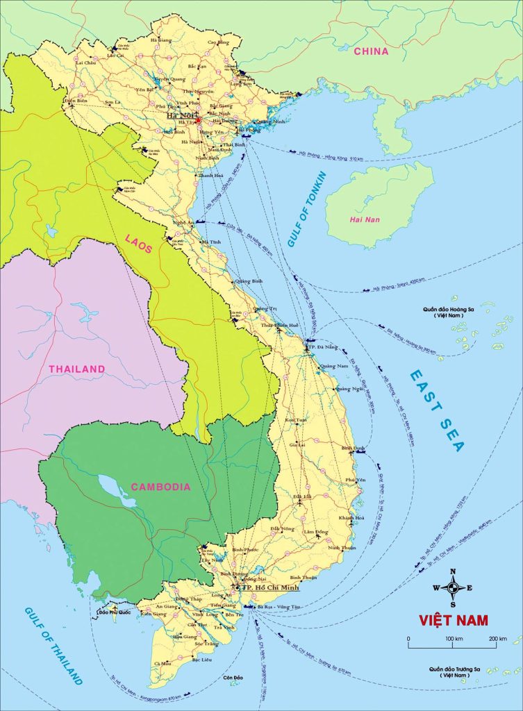 vietnam map vietnam travel agency